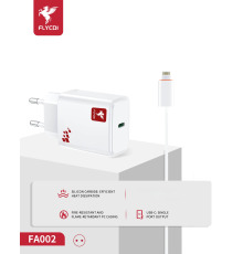 Зарядний пристрій FLYCDI FA-002 12W 2.4A USB-C з кабелем C-Lightning white PLS-00-00133865