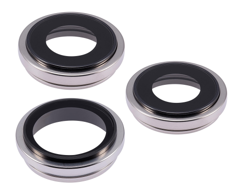 Скло камери Apple iPhone 15 Pro Max з рамкою white titanium (Original) PLS-00-00111868