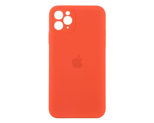 Чохол Silicone Case Квадратні Борти Full Camera iPhone 11 Pro orange PLS-00-00103230