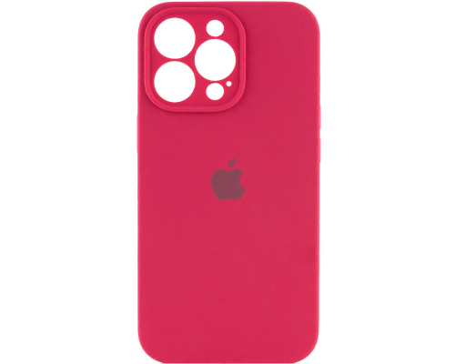 Чохол Silicone Case Full Camera Protective iPhone 14 Pro rose red PLS-00-00103351