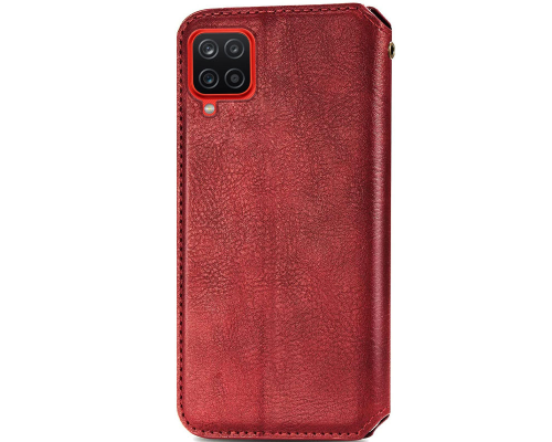 Чохол-книжка Leather Cubic Samsung A125 Galaxy A12 red PLS-00-00162857
