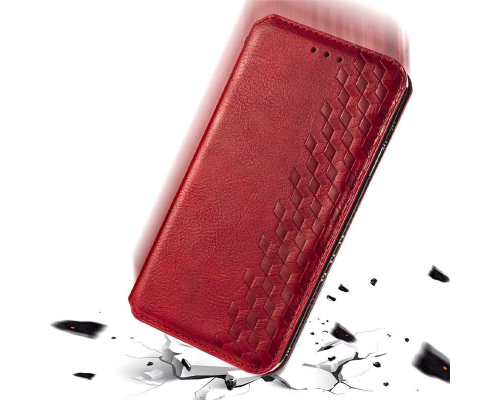 Чохол-книжка Leather Cubic Samsung A125 Galaxy A12 red PLS-00-00162857