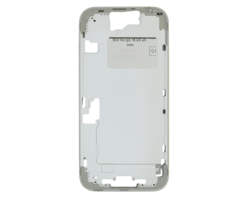 Середня частина корпусу для iPhone 16 US white (OEM) PLS-00-00165150