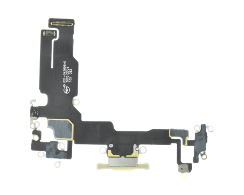 Шлейф iPhone 15 з роз'ємом зарядки yellow (Original China) PLS-00-00112871