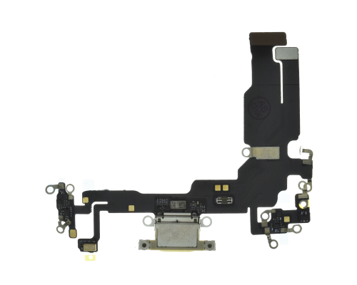 Шлейф iPhone 15 з роз'ємом зарядки yellow (Original China) PLS-00-00112871