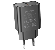 Зарядний пристрій Borofone BA71A 20W 3A 1USB-C black PLS-00-00110862