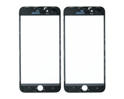 Скло дисплея iPhone 8 Plus з рамкою та OCA black SJ (2ШТ) (Original China) PLS-00-00101899