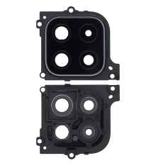 Скло камери Samsung A226 Galaxy A22 5G 2021 з рамкою black (Original) PLS-00-00100168