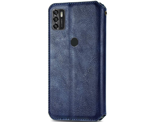 Чохол-книжка Leather Cubic ZTE Blade A7s 2020 blue PLS-00-00163135