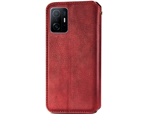 Чохол-книжка Leather Cubic Xiaomi 11T red PLS-00-00162964