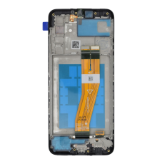 Дисплей Samsung A025G Galaxy A02s (2021) (163 х 72,5 мм) з сенсором та рамкою black (Brand Pack) PLS-00-00162332