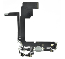 Шлейф iPhone 15 Pro Max з роз'ємом зарядки white titanium PLS-00-00112844