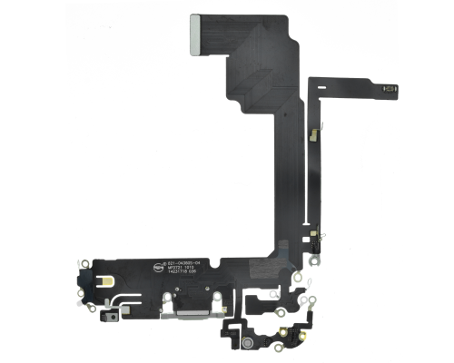 Шлейф iPhone 15 Pro Max з роз'ємом зарядки white titanium PLS-00-00112844