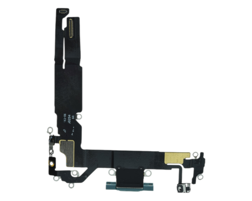 Шлейф iPhone 16 з роз'ємом зарядки teal (Original Used) PLS-00-00134010