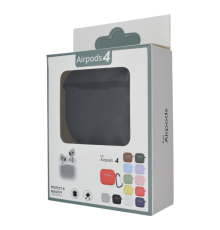 Чохол Silicone Case Slim with Carbine for AirPods 4 black PLS-00-00145817