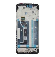Дисплей Motorola XT2623 Moto G17 з сенсором та рамкою black (OEM) PLS-00-00160008