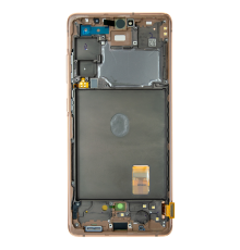 Дисплей Samsung G780 Galaxy S20 FE з сенсором та рамкою orange (Original) PLS-00-00058881