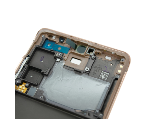 Дисплей Samsung G780 Galaxy S20 FE з сенсором та рамкою orange (Original) PLS-00-00058881