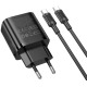 Зарядний пристрій Borofone BA83A 20W 3A USB-A+USB-C з кабелем C-C black PLS-00-00155990