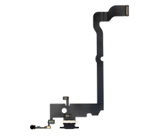 Шлейф iPhone XS Max з роз'ємом зарядки black (Original Used) PLS-00-00038417