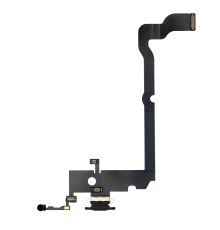 Шлейф iPhone XS Max з роз'ємом зарядки black (Original Used) PLS-00-00038417