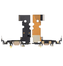Шлейф iPhone 8 з роз'ємом зарядки gold (Original Used) PLS-00-00078998