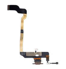 Шлейф iPhone XS з роз'ємом зарядки gold PLS-00-00037377