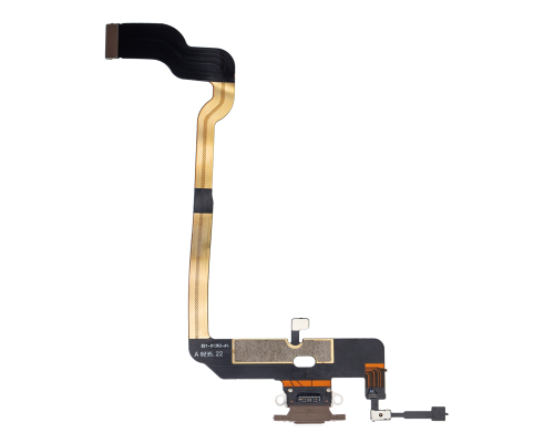 Шлейф iPhone XS з роз'ємом зарядки gold PLS-00-00037377