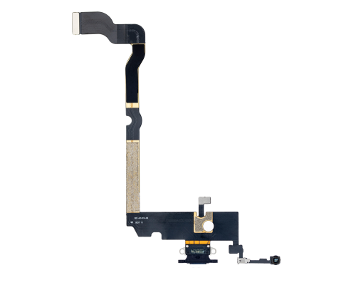 Шлейф iPhone XS Max з роз'ємом зарядки black (Original Used) PLS-00-00038417