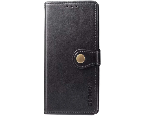 Чохол-книжка Leather GETMAN with card holder Samsung A107 Galaxy A10s black PLS-00-00148236