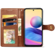 Чохол-книжка Leather GETMAN with card holder Xiaomi Redmi Note 14 Pro 4G brown PLS-00-00148416