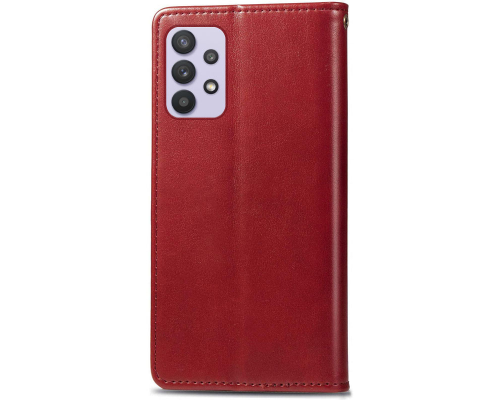 Чохол-книжка Leather GETMAN with card holder Samsung A135 Galaxy A13 red PLS-00-00148241