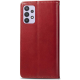 Чохол-книжка Leather GETMAN with card holder Samsung A135 Galaxy A13 red PLS-00-00148241