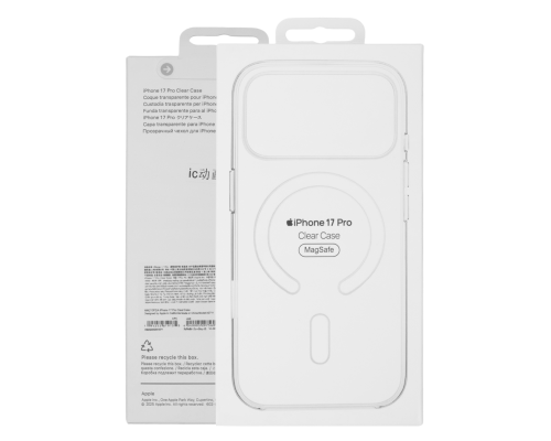 Чохол Clear Case iPhone 17 Pro з MagSafe та Анімацією (Original China) clear PLS-00-00146559