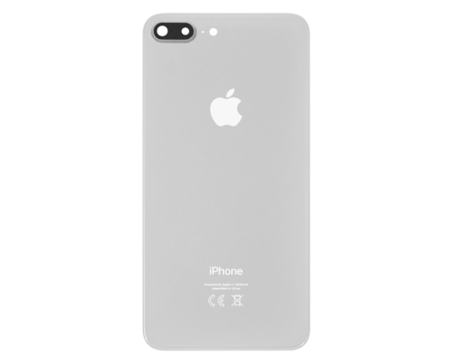 Задня кришка iPhone 8 Plus зі склом камери silver (Original China) PLS-00-00046586