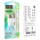 Зарядний пристрій Hoco C131A 30W 3A USB-A+USB-C з кабелем Lightning transparent black PLS-00-00141794