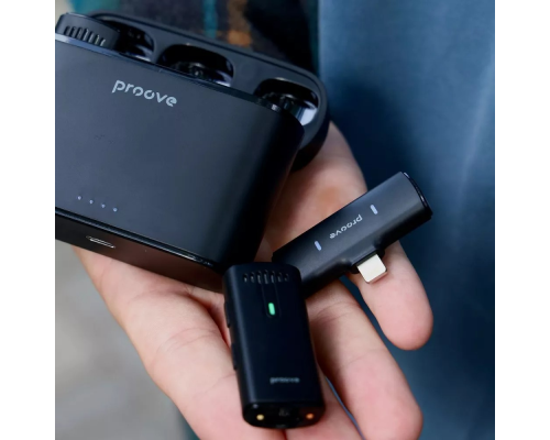 Мікрофон петличний бездротовий Proove Demo Lightning black PLS-00-00141557
