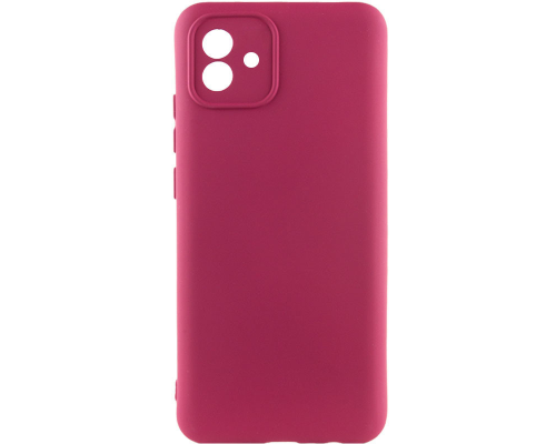 Чохол Silicone Cover Full Camera Samsung A045 Galaxy A04 marsala PLS-00-00118218