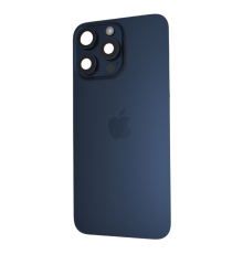 Задня кришка iPhone 15 Pro Max зі склом камери blue (Original) PLS-00-00125437