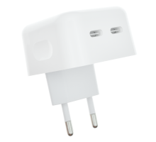 Зарядний пристрій Apple 35W 2USB-C (NO LOGO) white PLS-00-00114812