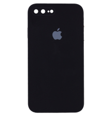 Чохол Silicone Case Квадратні Борти Full Camera iPhone 7 Plus black PLS-00-00104670