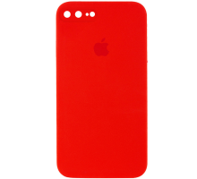 Чохол Silicone Case Квадратні Борти Full Camera iPhone 7 Plus red PLS-00-00103988