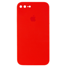 Чохол Silicone Case Квадратні Борти Full Camera iPhone 7 Plus red PLS-00-00103988