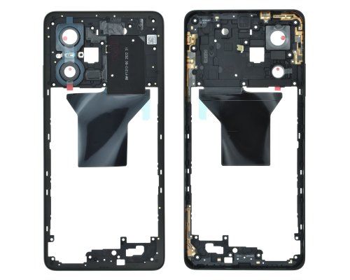 Середня частина корпусу Xiaomi Redmi Note 12 Pro 5G black (Original China) PLS-00-00120580