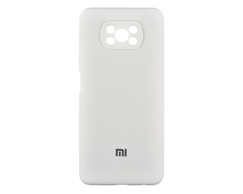 Чохол Silicone Cover Full Camera Xiaomi Poco X3 white PLS-00-00112272