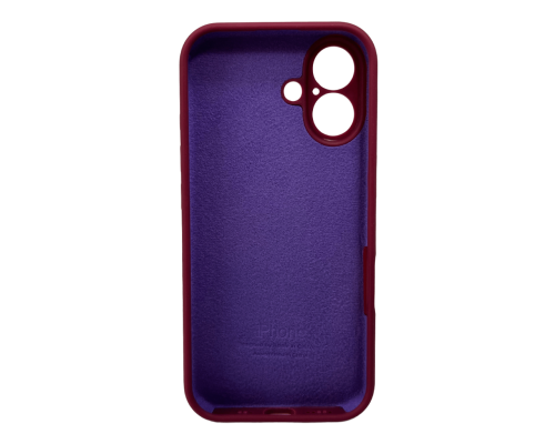 Чохол Silicone Case Full Camera Protective для iPhone 16 plum PLS-00-00130772