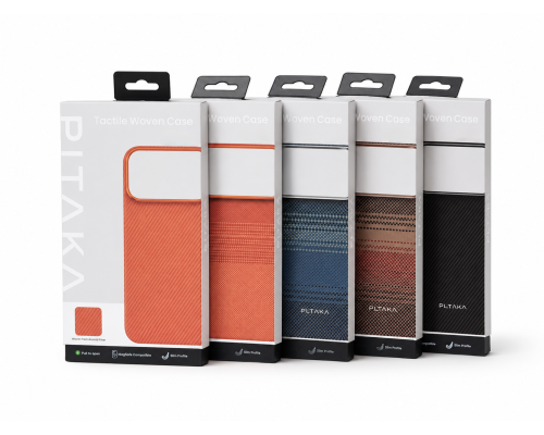 Чохол Pitaka Ultra Slim with Magnetic для iPhone 15 Pro black gray (OEM) PLS-00-00162057