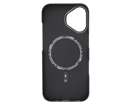 Чохол Pitaka Ultra Slim with Magnetic для iPhone 16 black gray (OEM) PLS-00-00162068