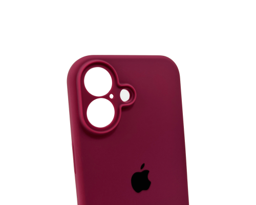 Чохол Silicone Case Full Camera Protective для iPhone 16 plum PLS-00-00130772