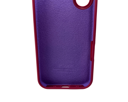 Чохол Silicone Case Full Camera Protective для iPhone 16 plum PLS-00-00130772